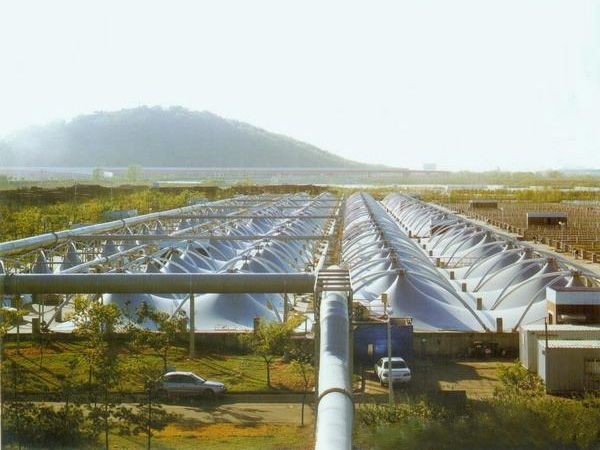 膜结构污水池加盖